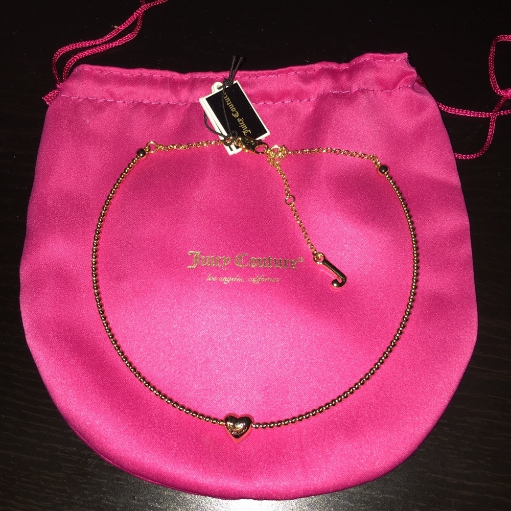 Gold inspired Juicy Couture choker necklace NWT